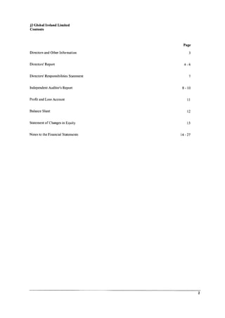 J2 Global Ireland 2018 Year End Report