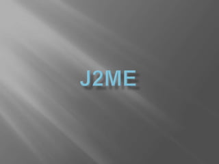 J2ME 