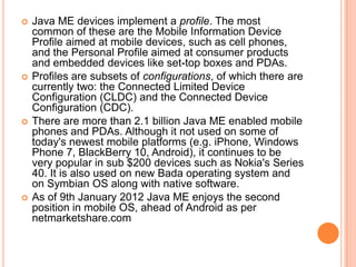 J2ME | PPTX