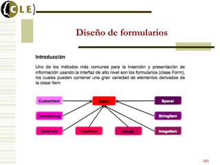 Diseño de formularios
101
 