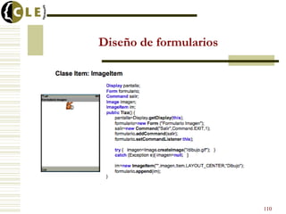 Diseño de formularios
110
 