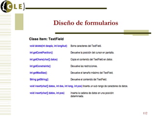 Diseño de formularios
112
 