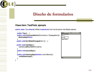 Diseño de formularios
114
 