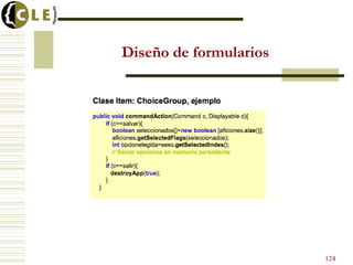 Diseño de formularios
124
 