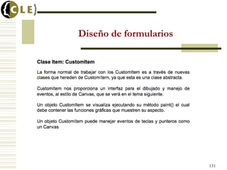 Diseño de formularios
131
 