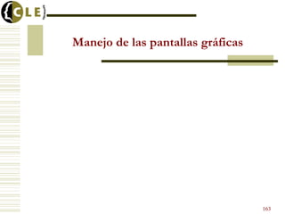 Manejo de las pantallas gráficas
163
 
