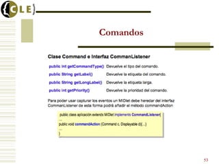 Comandos
53
 