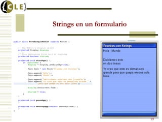Strings en un formulario
95
 