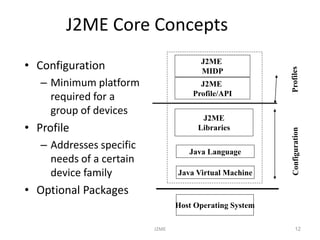J2ME mobile device architecture a develo | PPTX