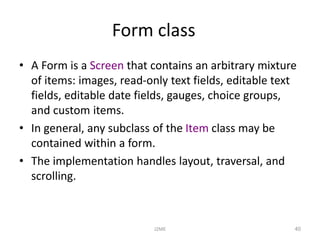 J2ME mobile device architecture a develo | PPTX