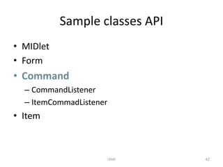 J2ME mobile device architecture a develo | PPTX