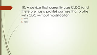 J2ME MCQs | PPTX