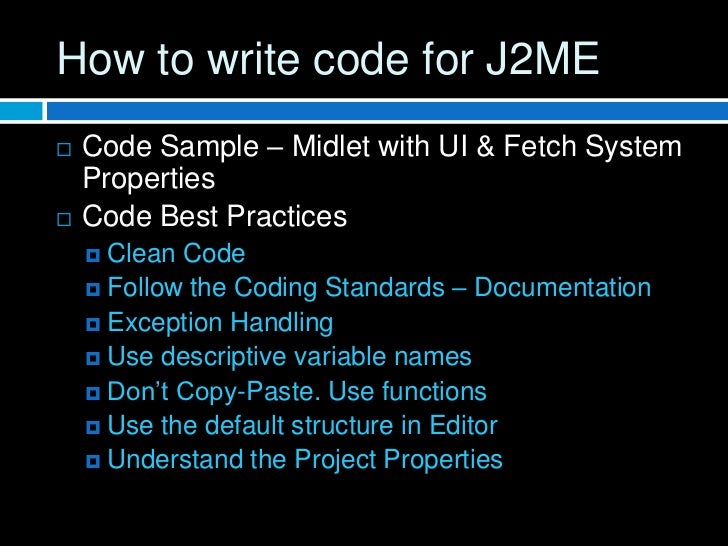 Menu creation program in j2me picture