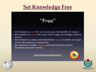 Set Knowledge Free

 