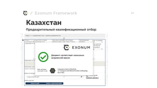 / 20Exonum Framework
Казахстан
Предварительный квалификационный отбор
 