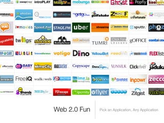 Web 2.0 Fun <ul><li>Pick an Application, Any Application </li></ul>
