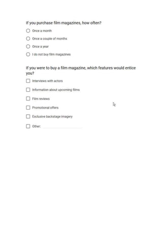 Horror Questionnaire