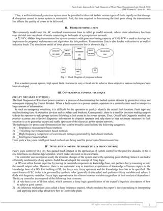 FUZZY LOGIC APPROACH FOR FAULT DIAGNOSIS OF THREE PHASE TRANSMISSION ...