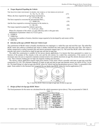 BRUSHLESS DC MOTOR DESIGN FOR ELECTRIC TRACTION SYSTEM. | PDF