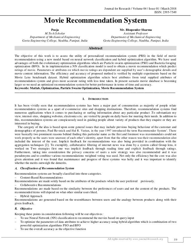 Research paper movie
