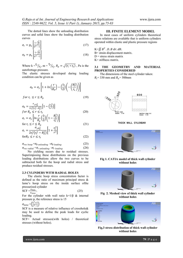 Design and analysis of Stress on Thick Walled Cylinder with and with ...