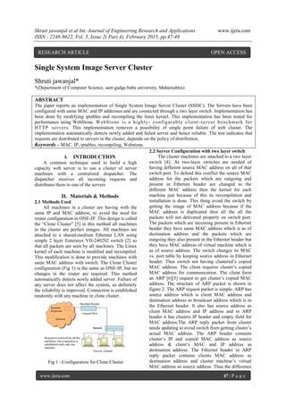 Single System Image Server Cluster | PDF