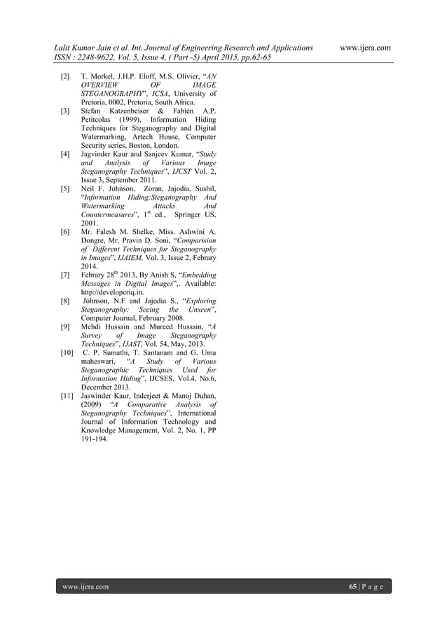 An LSB Method Of Image Steganographic Techniques | PDF