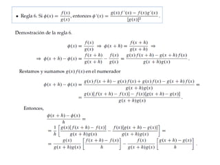 Derivada Reglas Basicas
