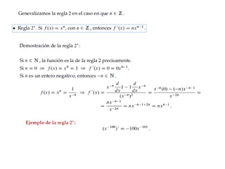 Derivada Reglas Basicas