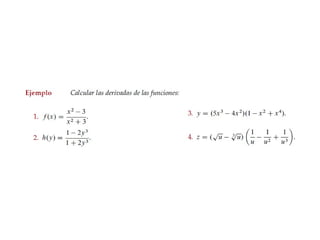 Derivada Reglas Basicas