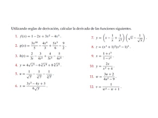 Derivada Reglas Basicas