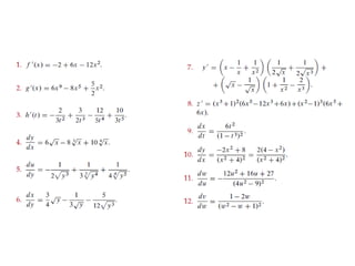Derivada Reglas Basicas