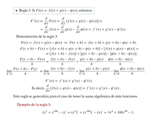 Derivada Reglas Basicas
