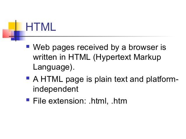 Introduction to Html