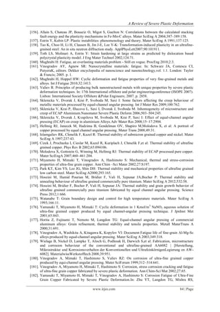 A Review of Severe Plastic Deformation | PDF