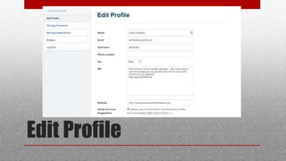 Edit Profile
 