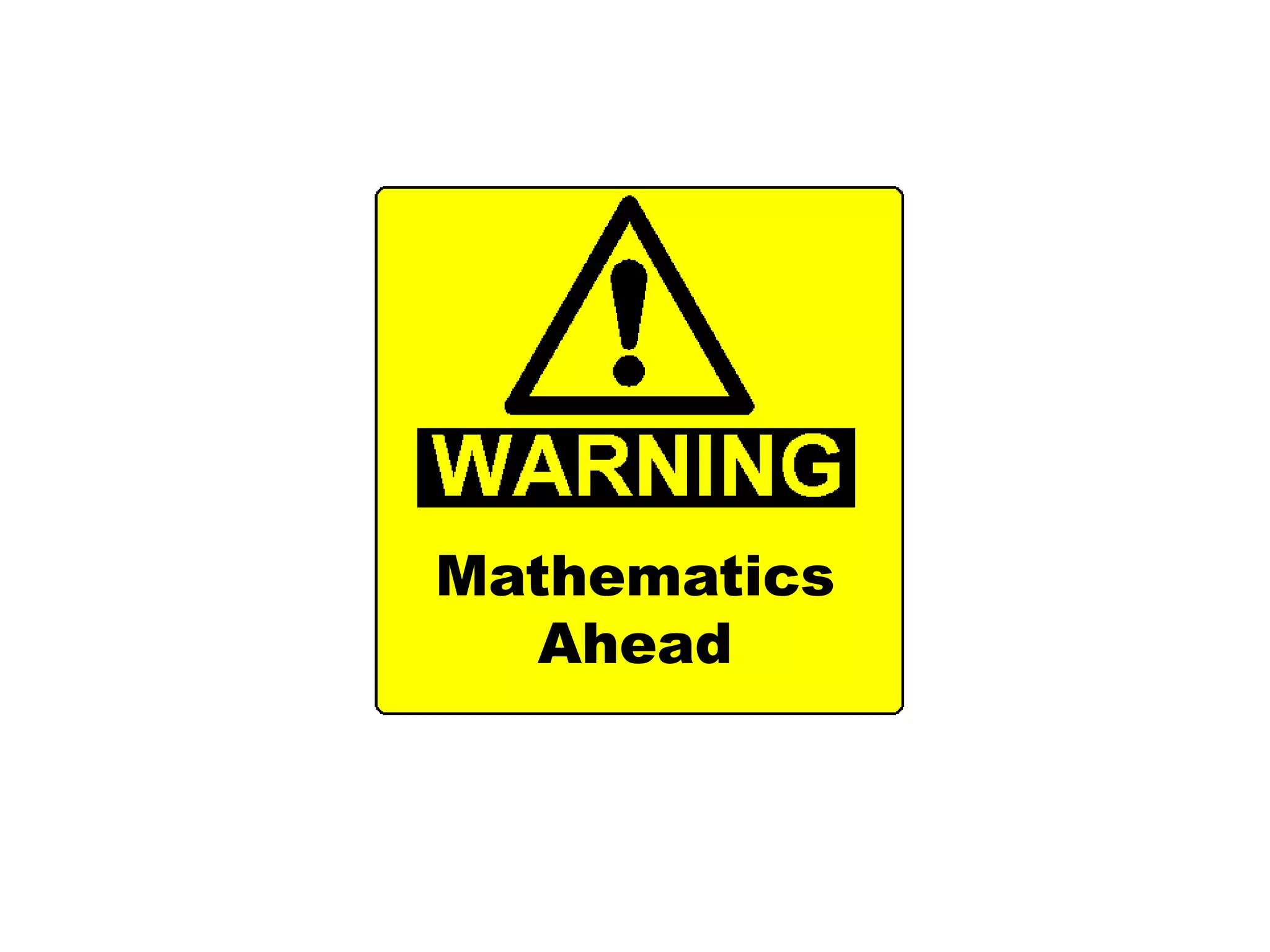 Mathematics Ahead  