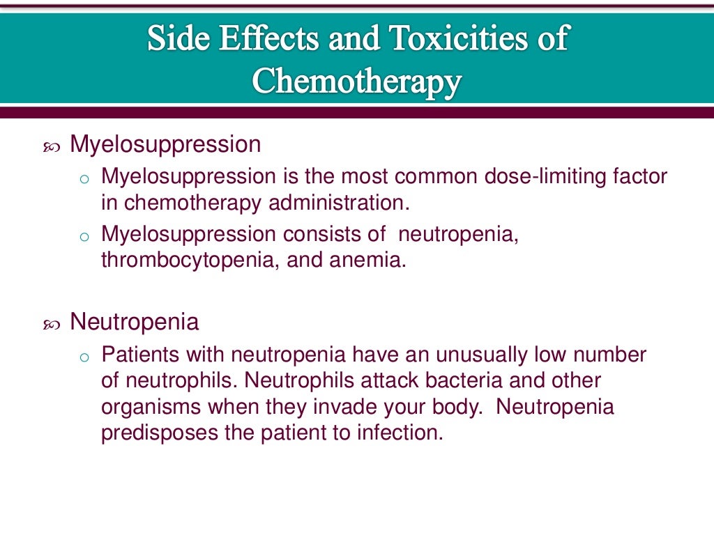 2. Side effects and toxicities of chemotherapy