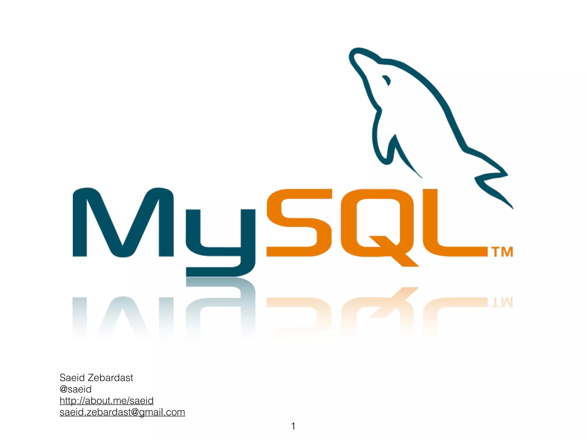 MySQL for beginners | PPT
