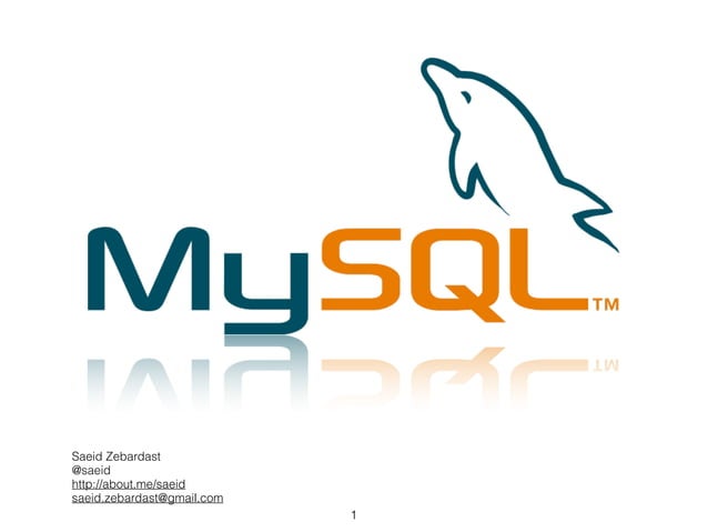 MySQL for beginners | PPT