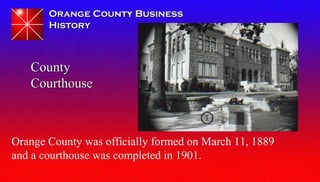 Orange County Business History