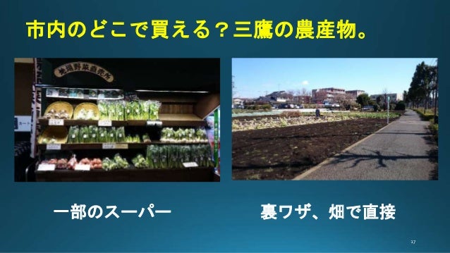 三鷹市の農業とja 根岸隆好さん資料より