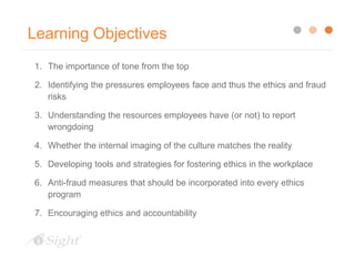 7 Ways to Increase Ethical Accountability and Decrease Fraud Risk | PPTX