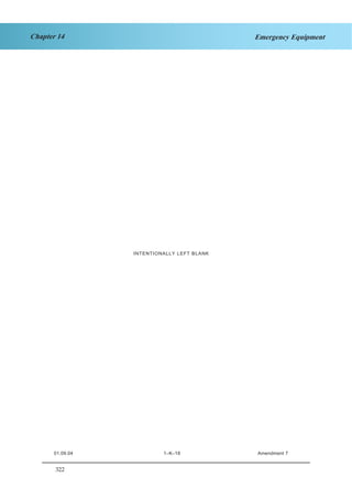 322
Chapter 14 Emergency Equipment
JAR–OPS 1 Subpart K SECTION 1
INTENTIONALLY LEFT BLANK
01.09.04 1–K–18 Amendment 7
 