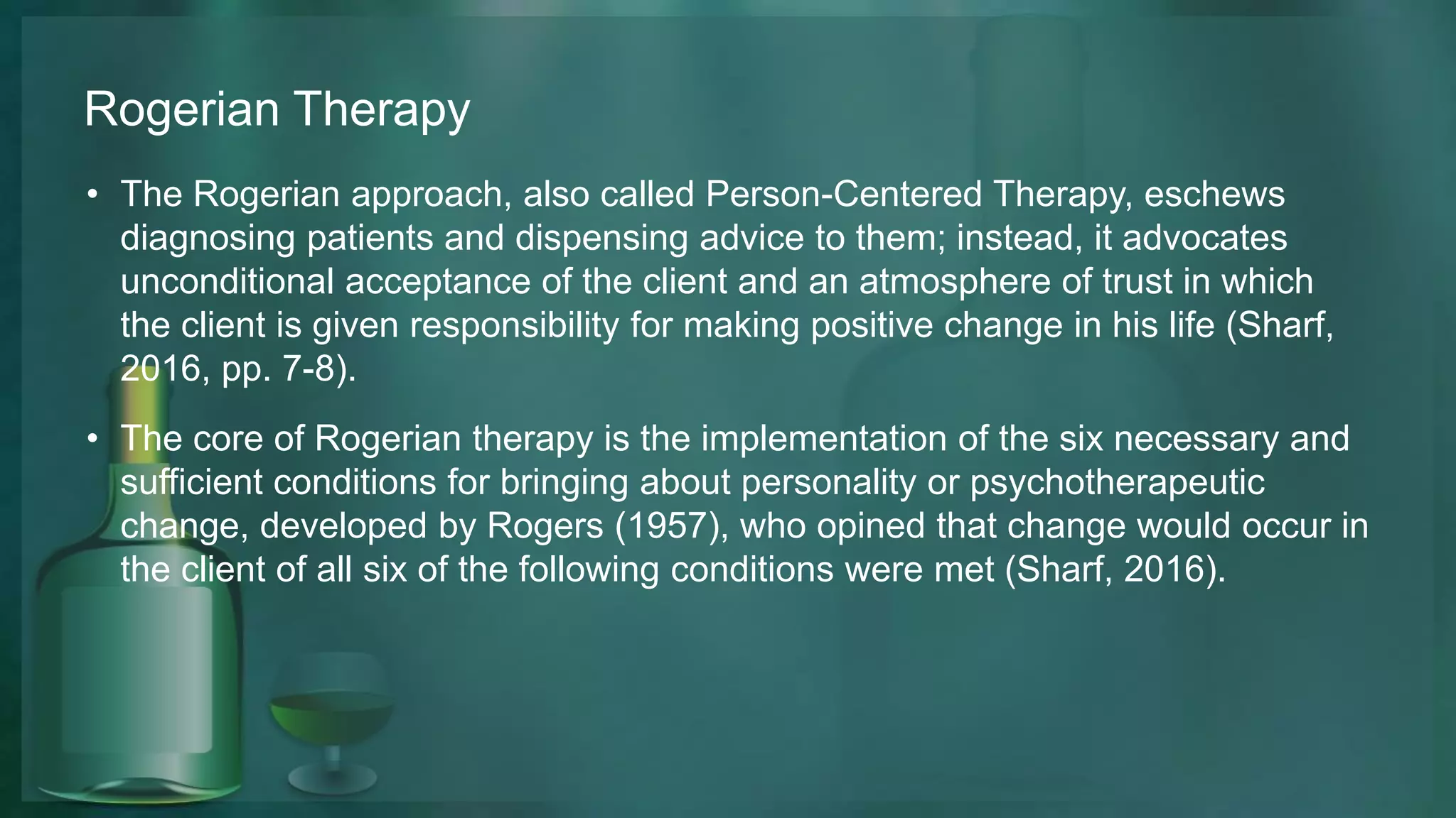 Counseling for alcohol use disorder: Adlerian and Rogerian approaches ...