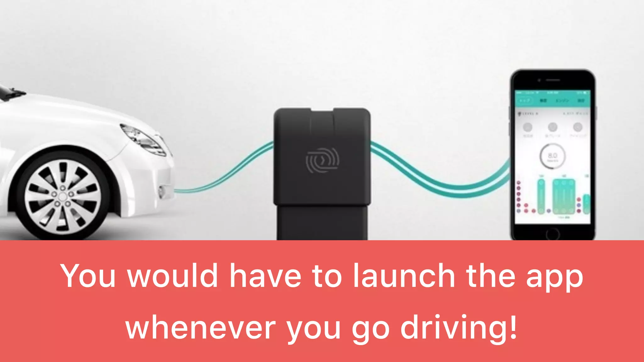 You would have to launch the app
whenever you go driving!
 