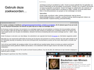 Gebruik deze
zoekwoorden…
 