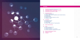 Contents

    4         Foreword by Kees Eijkel, CEO of Kennispark Twente
    6         Kennispark Twente is on the up
    8         Entrepreneurship is second nature at the UT
    10        Nominations and awards in 2009

    12        Entrepreneurship
         14   Talent for entrepreneurship
         16   Interview: FAME scheme is a significant step for student enterprise
         18   Successful start
         20   Successful growth
         22   Interview: It is all about long hours in the US
         24   TOP places in 2009

    26        Innovation
         28   From idea to business
         28   Knowledge transfer
         29   Facility sharing
         29   Interview: TPRC underlines UT’s great expertise

    32        Events and meetings

    34        Area
         36   Room for entrepreneurship
         37   Events and meetings
         38   Guidance in locating business premises
         39   Interview: Kennispark - a unique area in Enschede

    40        Results of Kennispark Twente
    42        Publication details
    43        Partners




2                                                                                   3
 