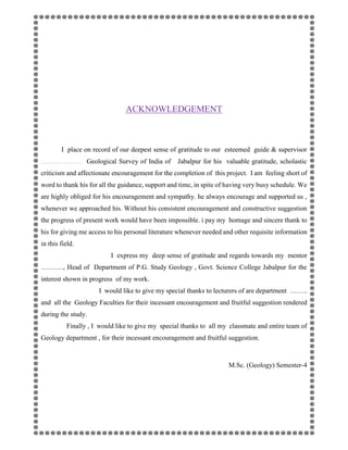 Jabalpur_geology , lithology, economic parts of Jabalpur | DOCX