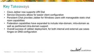 Jabber design and configuration | PPTX